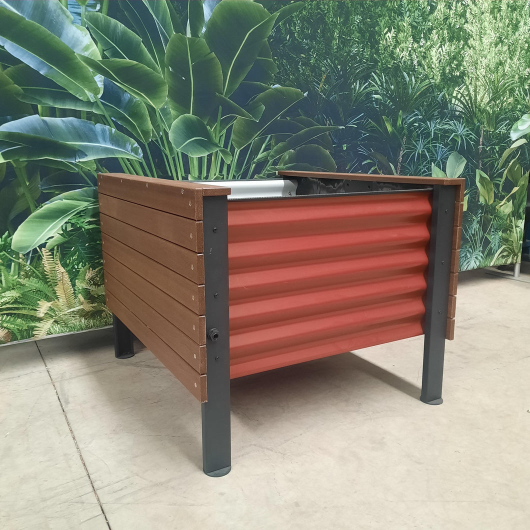 Mid-Height Artesian 4-Cell Eco Board Wicking Planter Box