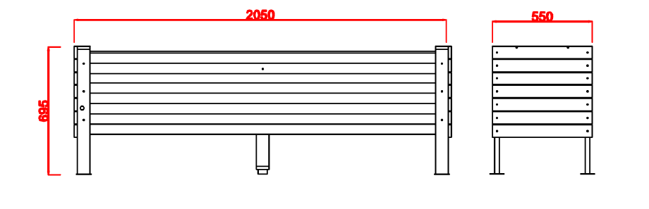 Mid-Height Artesian 5-Cell Eco Board Wicking Planter Box