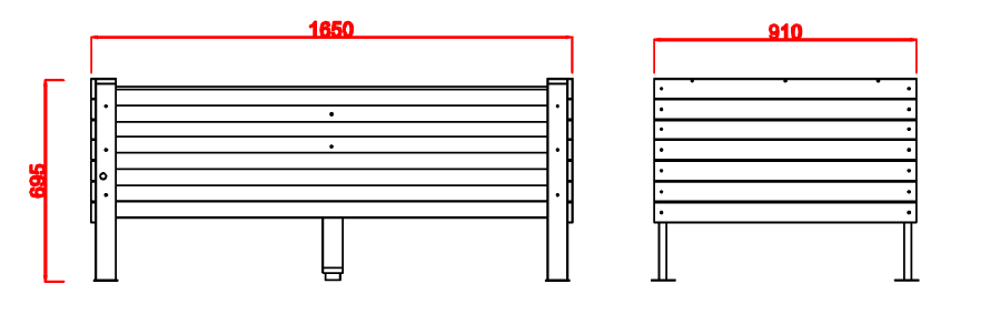 Mid-Height Artesian 8-Cell Eco Board Wicking Planter Box