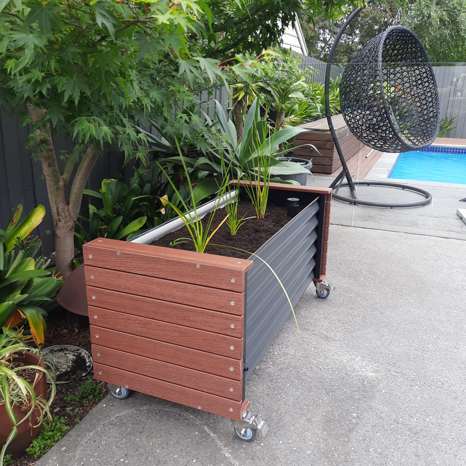 Artesian 3-Cell Eco Board Wicking Planter Box