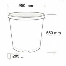 Load image into Gallery viewer, Round Plastic Wicking Tubs